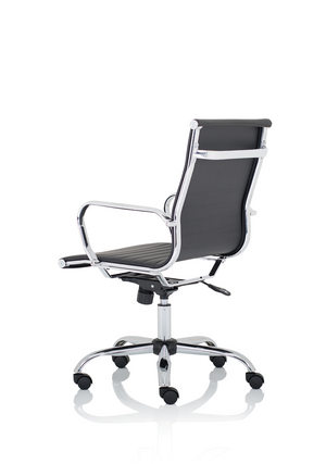 Nola Medium Black Soft Bonded Leather Executive Chair Image 6