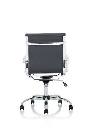 Nola Medium Black Soft Bonded Leather Executive Chair Image 7