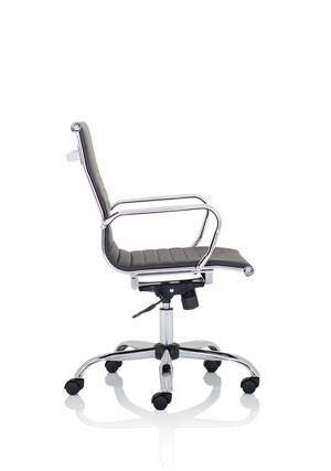 Nola Medium Black Soft Bonded Leather Executive Chair Image 9