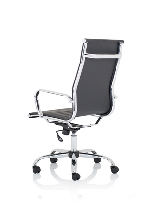 Nola High Back Black Soft Bonded Leather Executive Chair Image 10