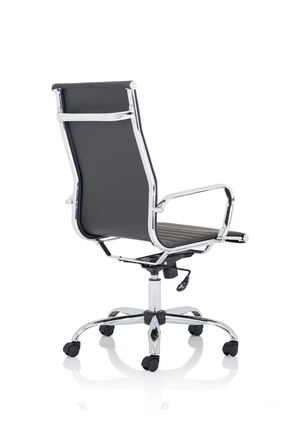 Nola High Back Black Soft Bonded Leather Executive Chair Image 11