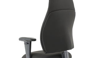 Esme Black Fabric Posture Chair With Height Adjustable Arms Image 16