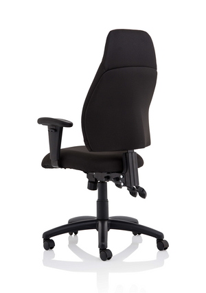 Esme Black Fabric Posture Chair With Height Adjustable Arms Image 8