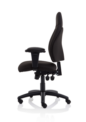 Esme Black Fabric Posture Chair With Height Adjustable Arms Image 7