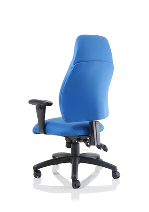Esme Blue Fabric Posture Chair With Height Adjustable Arms Image 5