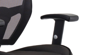Denver Black Mesh Chair No Headrest Image 15