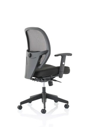 Denver Black Mesh Chair No Headrest Image 7