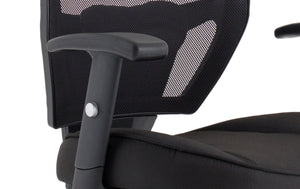 Denver Black Mesh Chair No Headrest Image 16