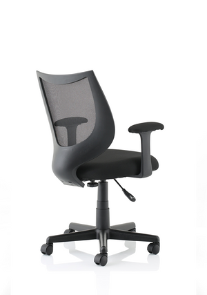 Camden Black Mesh Chair Image 5