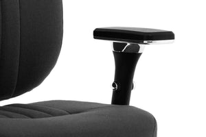 Barcelona Deluxe Black Fabric Operator Chair Image 17