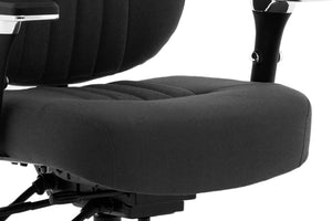 Barcelona Deluxe Black Fabric Operator Chair Image 16