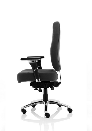 Barcelona Deluxe Black Fabric Operator Chair Image 4