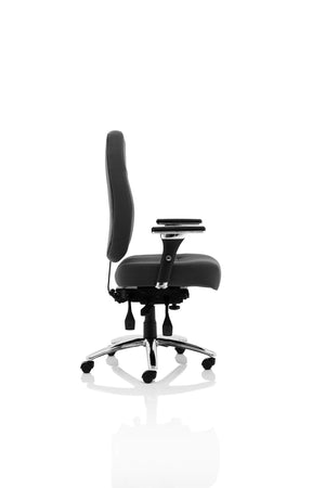 Barcelona Deluxe Black Fabric Operator Chair Image 19
