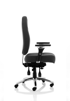 Barcelona Deluxe Black Fabric Operator Chair Image 8