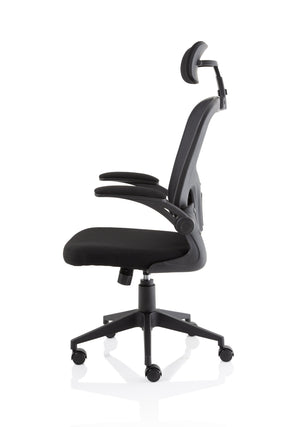 Ace Executive Mesh Chair With Folding Arms Image 5