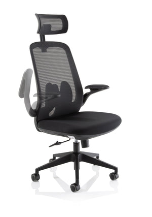 Sigma Executive Mesh Chair With Folding Arms Image 3