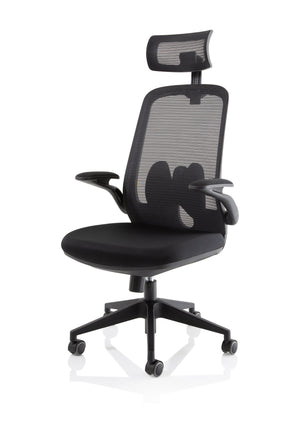 Sigma Executive Mesh Chair With Folding Arms Image 5