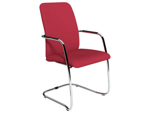 Oq Series High Backrest Stacking Chair  Chrome Frame 3