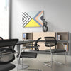 Oq Series Mid Backrest Stacking Chair  Chrome Frame 1