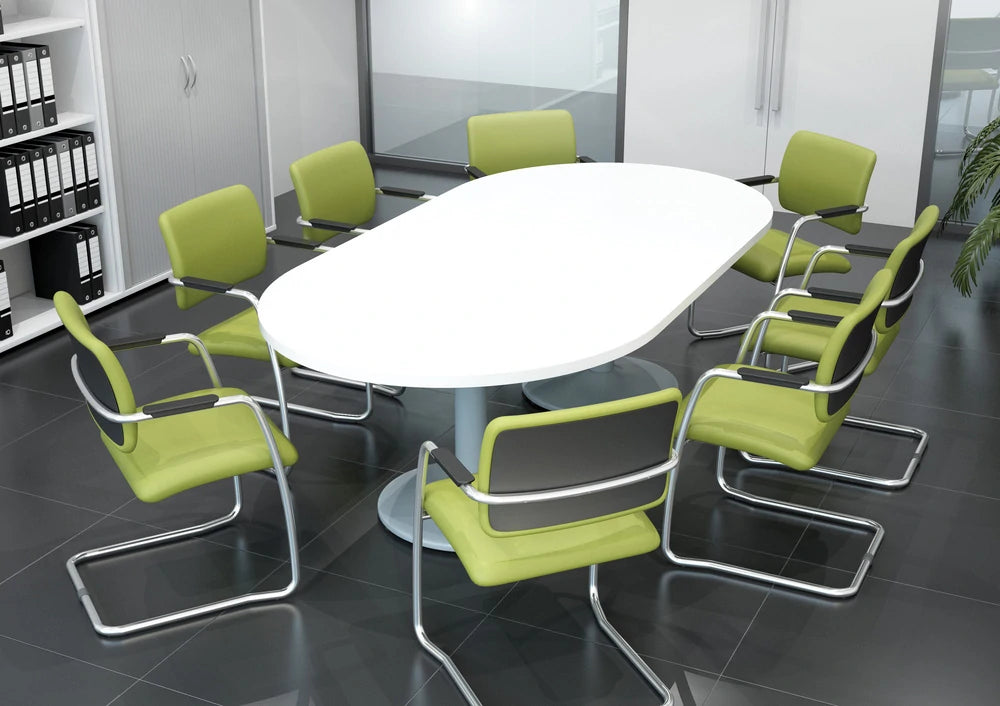 Oq Series Mid Backrest Stacking Chair  Chrome Frame 2