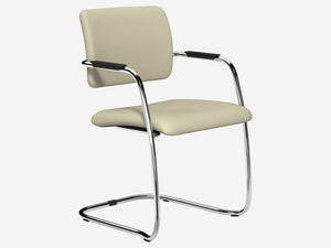 Oq Series Mid Backrest Stacking Chair  Chrome Frame Oq1 E080
