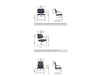 Oq Series Mid Mesh Backrest Stacking Chair  Chrome Frame Dimensions 1
