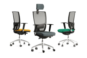 Oz Series High Backrest Swivel Mesh Chair  Vario Adjustable Arms 4