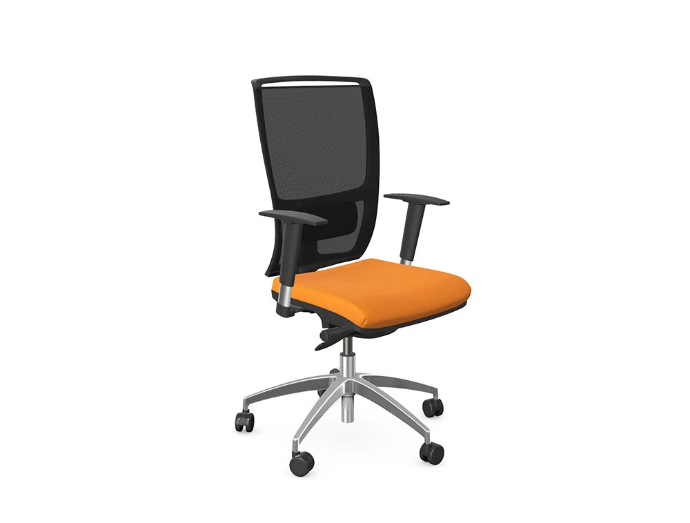 OZ Series High Backrest Swivel Mesh Chair  Vario Adjustable Arms OZ3SL ARMVAR E112BMS