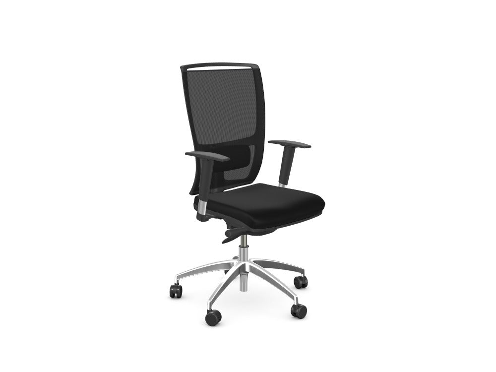 Custom OZ Series High Backrest Swivel Mesh Chair, Vario Adjustable Arms [C.D] - Ref: MWL3PK