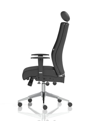 Onyx Ergo Posture Chair Black Fabric Without Headrest With Arms Image 14