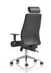 Onyx Ergo Posture Chair Black Fabric Without Headrest With Arms Image 15