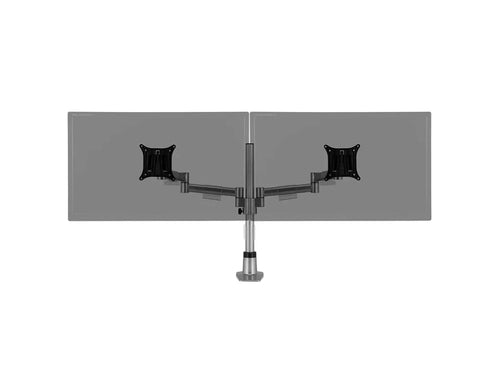 Orion Double Flat Screen Monitor Arms Silver