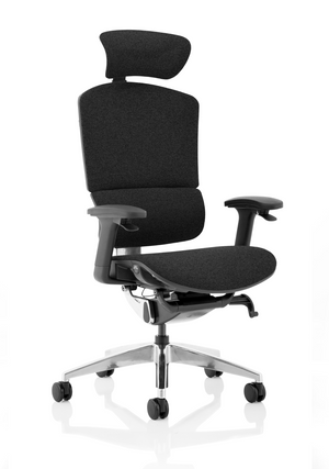 Ergo Click Plus Black FabriMesh With Headrest