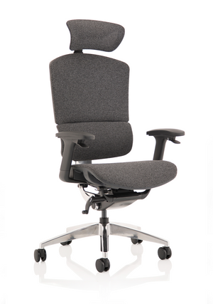 Ergo Click Plus Grey Fabrimesh with Headrest Image 6