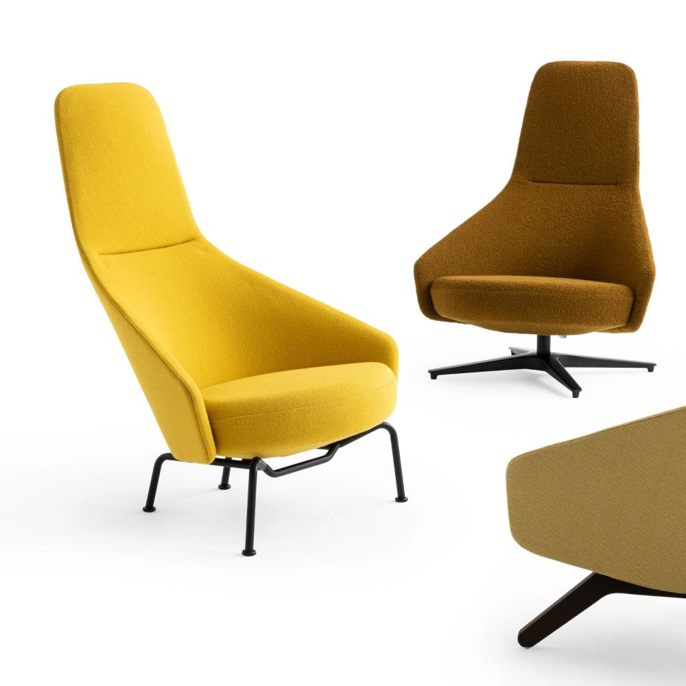 Palo Lounge Armchair with Wooden Legs 12
