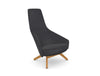 Palo Lounge Armchair with Wooden Legs