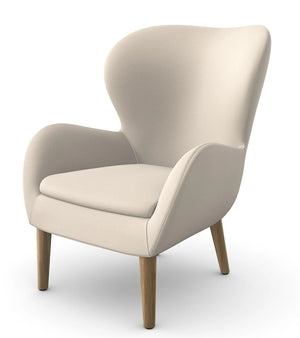 Pause Lounge Armchair With Wooden Frame 12