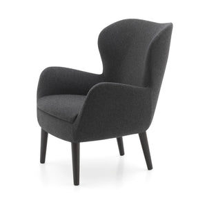 Pause Lounge Armchair With Wooden Frame 14