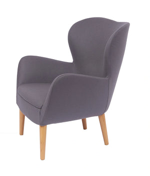 Pause Lounge Armchair With Wooden Frame 2