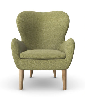 Pause Lounge Armchair With Wooden Frame 5