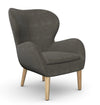 Pause Lounge Armchair With Wooden Frame 7
