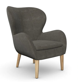 Pause Lounge Armchair With Wooden Frame 7
