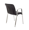 Pavilion Armchair Black PU Chrome 4