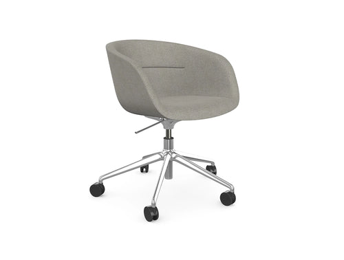 Paxt Aluminium Tub Chair in 5 Star Base with Castors