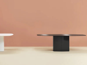 Pedrali Aero Table With Rectangular Base 4 In Black Finish