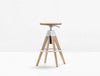 Pedrali Arki Swivel Oak Stool With Gas Lift 3