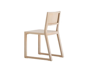 Pedrali Feel Sled Base Solid Wood Chair 3