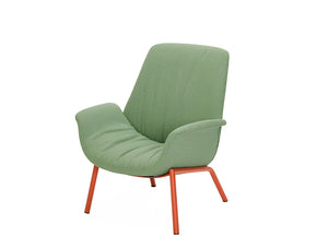 Pedrali Ila Lounge Armchair With Four Legs In Steel Tube Frame 3