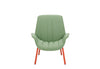 Pedrali Ila Lounge Armchair With Four Legs In Steel Tube Frame