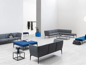 Pedrali Social Sectional Modular Leisure Sofa 6 In Grey With Modular Seatings Ing Lounge Area